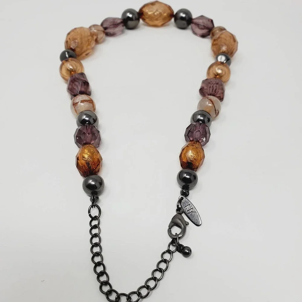 New York & Company Beaded Fashion Multicolored Jewelry Necklace SALE - Picture 4 of 5